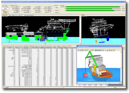 Main screen of Autoload for Offshore Supply Ships