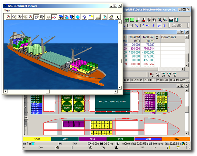 container ship loading plan